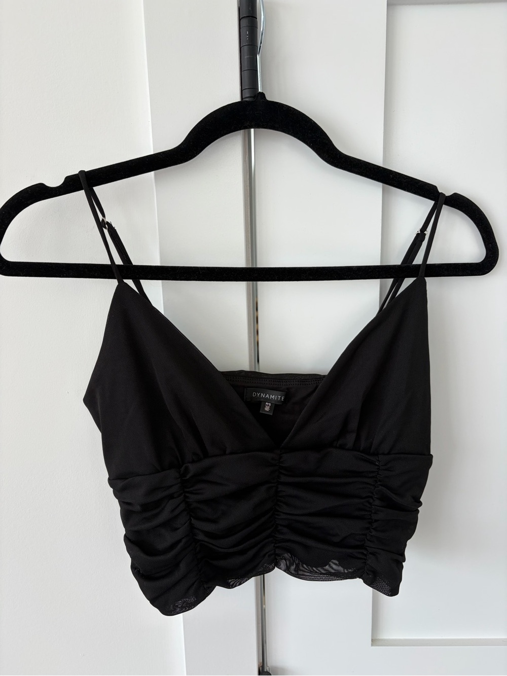 Dynamite Black Mesh Bra Top